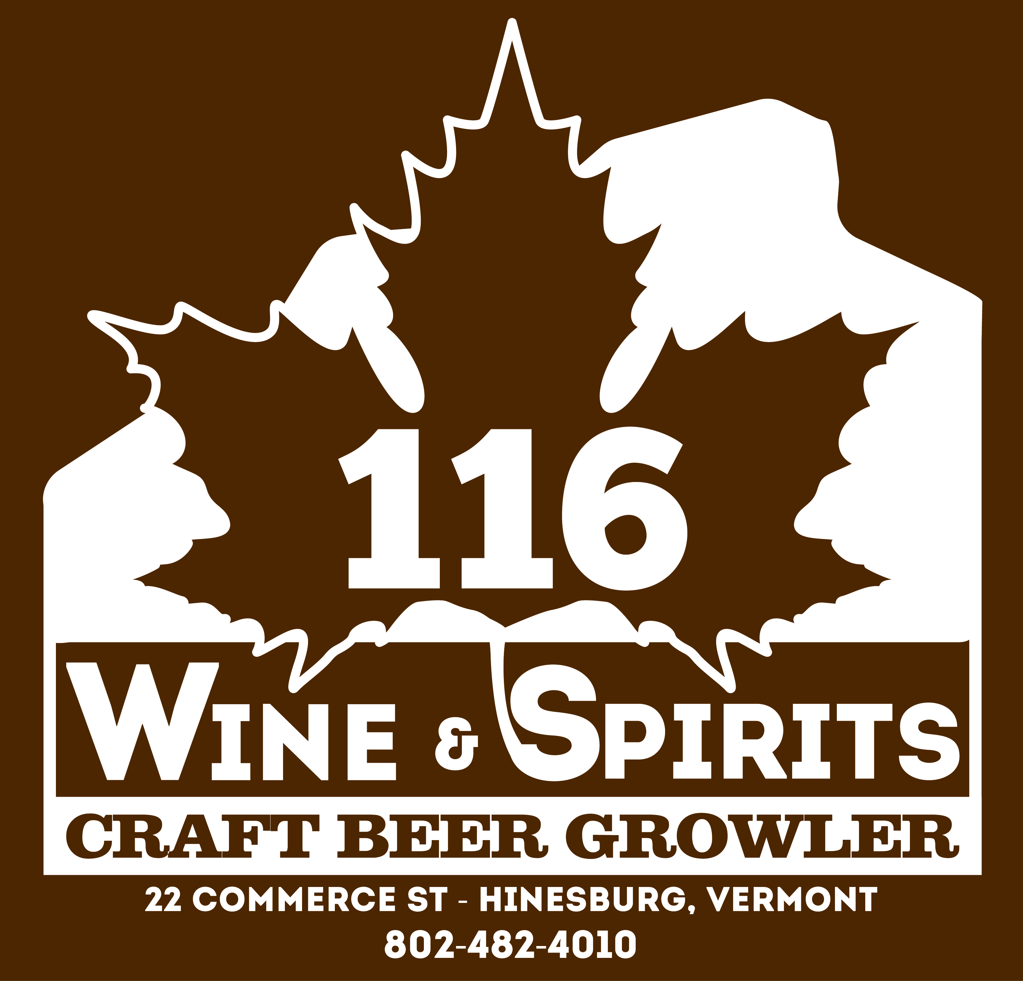 116 Wine & Spirits Growler Logo
